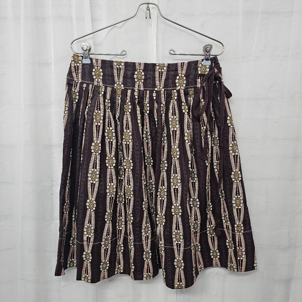 Cue Skirt Boho Twee Fairy Hippie Peasant Festival Brown Pink Retro 10